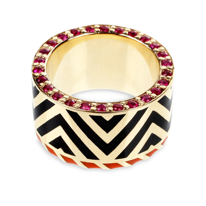 Memphis Chevron Wide Band