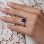 Baxter Pavé Sapphire & Diamond Engagement Ring