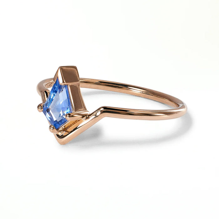 Kite Sapphire Nestled Ring