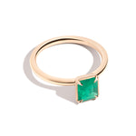 0.90ct Emerald Stackable Cocktail Ring