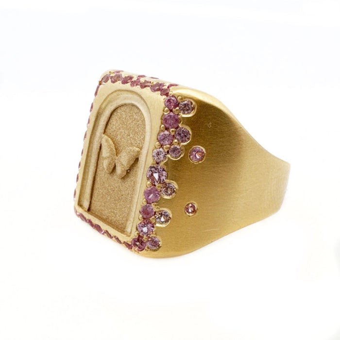 Pink Sapphire Door Of Power Mini Ring