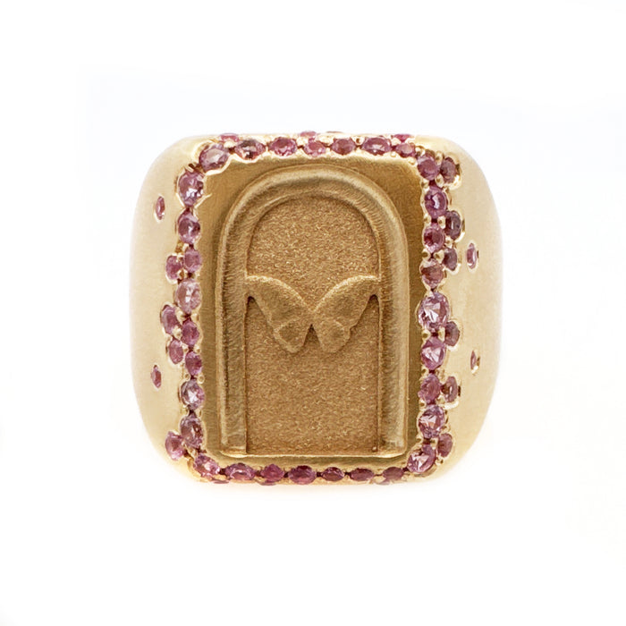 Pink Sapphire Door Of Power Mini Ring