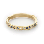 Blue Sapphire Eternity Band