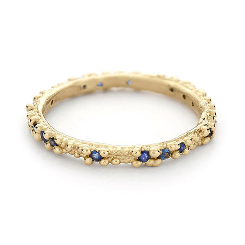 Sapphire Double Beaded Band
