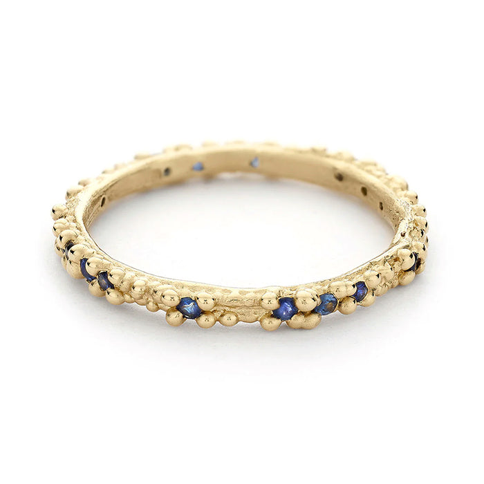 Sapphire Double Beaded Band