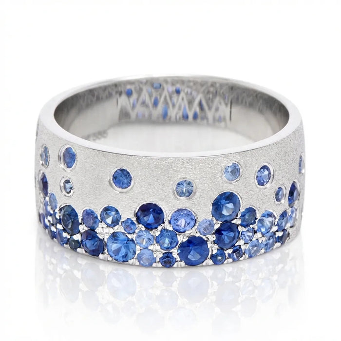 Scattered Sapphire Cigar Band