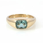 Tourmaline Lyra Signet Ring