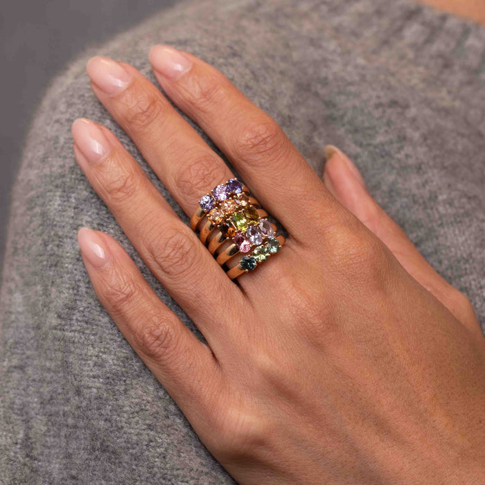 Ombre Sapphire Vesta Ring