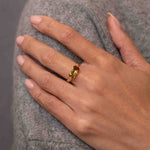 Ombre Garnets Vesta Ring