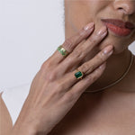 Scattered Tsavorite Cigar Band