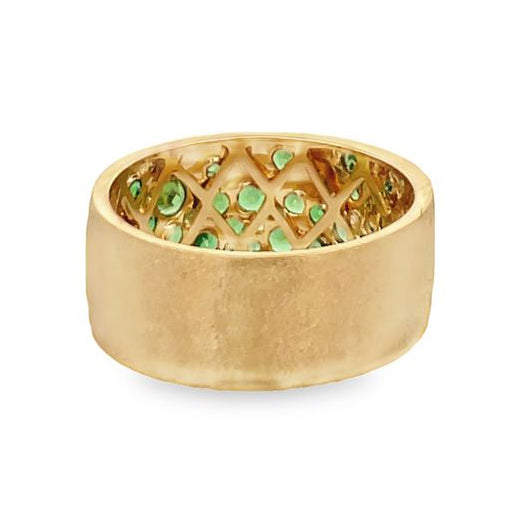 Scattered Tsavorite Cigar Band