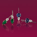 Sapphire & Diamond Drop Earrings