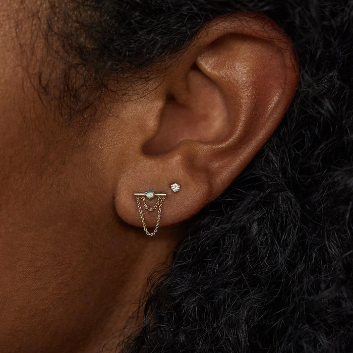 Gold Linn Stud Earrings