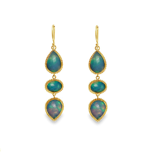 Opal Trio Drop Earrings