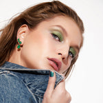 3-Stone Stud Earrings