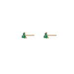 3-Stone Stud Earrings