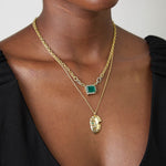 Brazilian Emerald Pendant Necklace