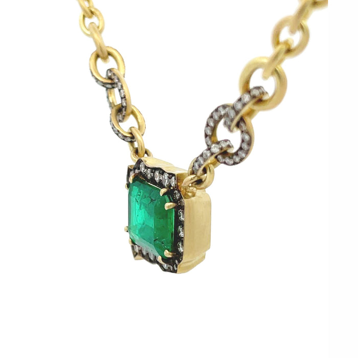 Brazilian Emerald Pendant Necklace