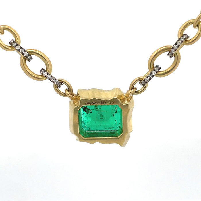 Brazilian Emerald Pendant Necklace