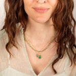 Emerald Woven Necklace