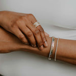 Rainbow Gemstone & Diamond Confetti Bangle