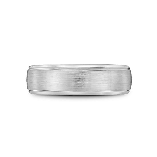6.5mm Grooved Edge Wedding Band