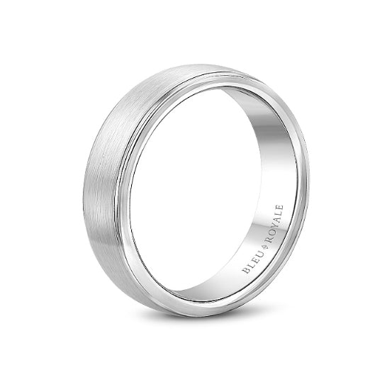 6.5mm Grooved Edge Wedding Band