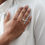6.5mm Two-Tone Gold & Diamond Wedding Band