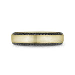 6mm Black Diamond Wedding Band