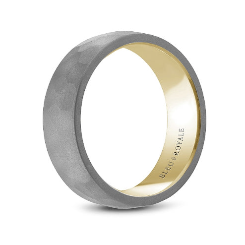 7mm Hammered Tantalum Wedding Band
