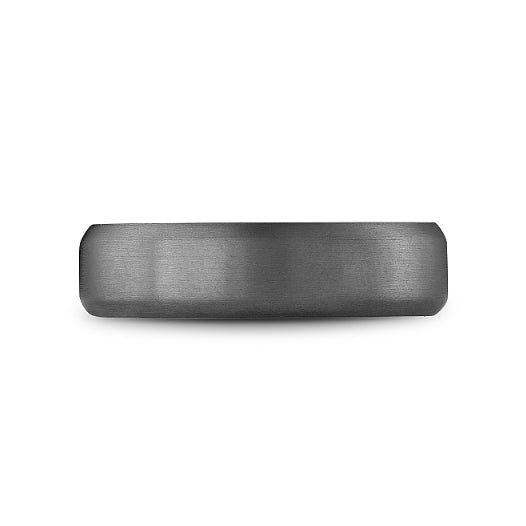 6mm Satin Tantalum Beveled Edge Wedding Band