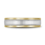 5mm Two-Tone Coin Edge Wedding Band