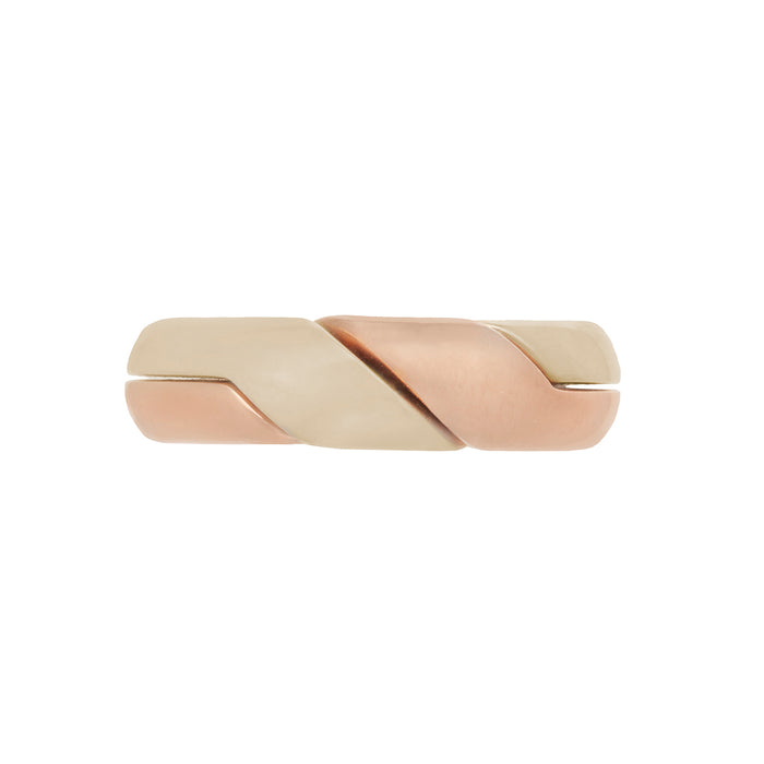 Medium Rose and Yellow Gold DiMe Ring
