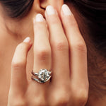 Platinum Grace Curved Wedding Band