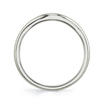 Platinum Grace Curved Wedding Band