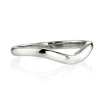 Platinum Grace Curved Wedding Band