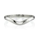 Platinum Grace Curved Wedding Band
