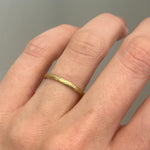 2mm Half Round Textured Wedding Band