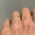 2mm Half Round Textured Wedding Band