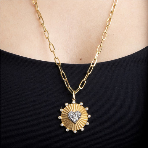 Diamond Ruche Pave Shimmer Heart & Tree of Life Charm Image 2