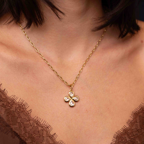 Rosemary Diamond Cross Charm Pendant Image 2