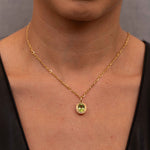 Oval Mint Peridot Ceres Charm