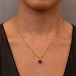Rhodolite Garnet Polaris Charm