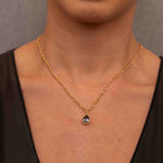 Pear Purple Spinel Polaris Charm