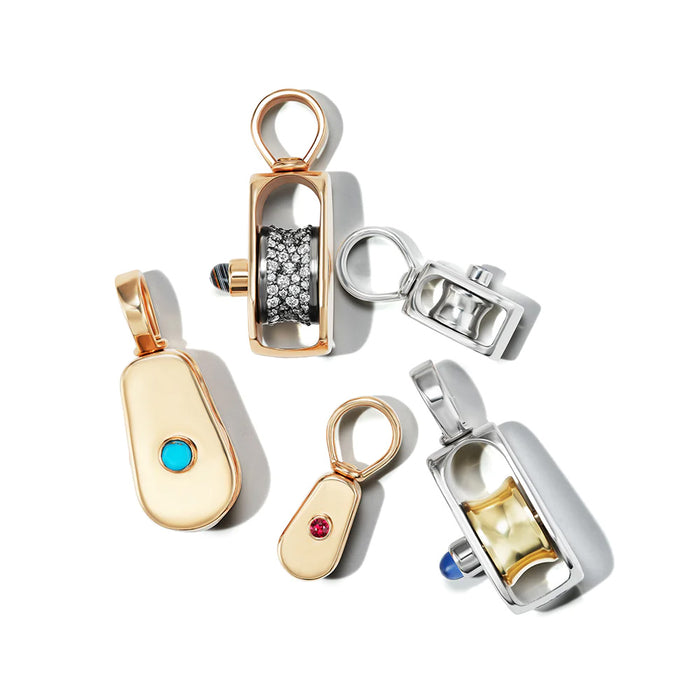 Sapphire Baby Pulley Charm
