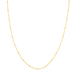 Pink Enamel Beaded Chain Necklace