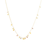 Tiny Random Rainbow Dots Necklace