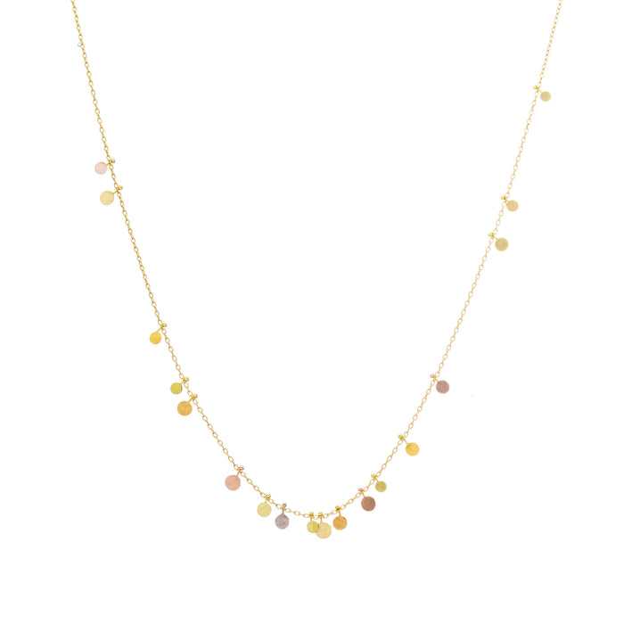Tiny Random Rainbow Dots Necklace