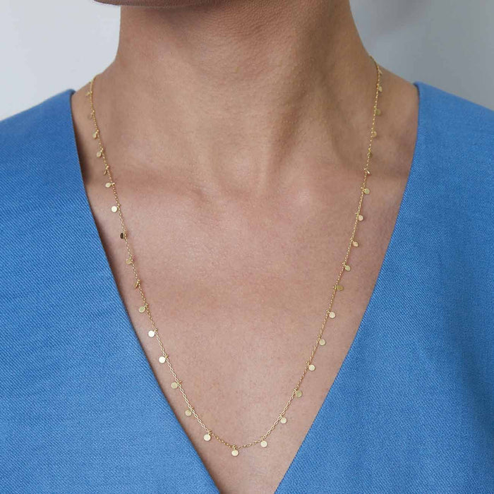 Long Dot Necklace