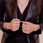 Mini Rosary Bead Chain Necklace